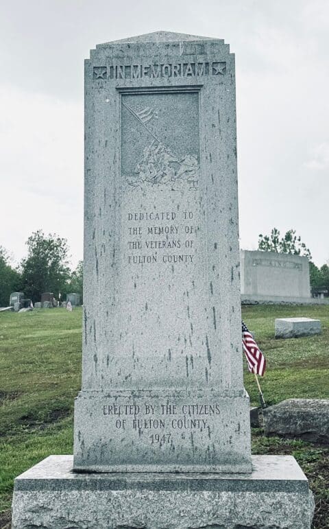 Photos from Ferndale Cemetery in Johnstown New York on a wet day before Memorial Day 2025
