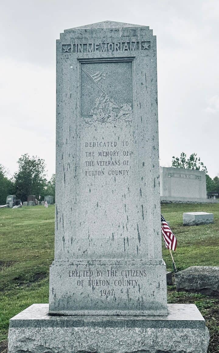 Photos from Ferndale Cemetery in Johnstown New York on a wet day before Memorial Day 2025