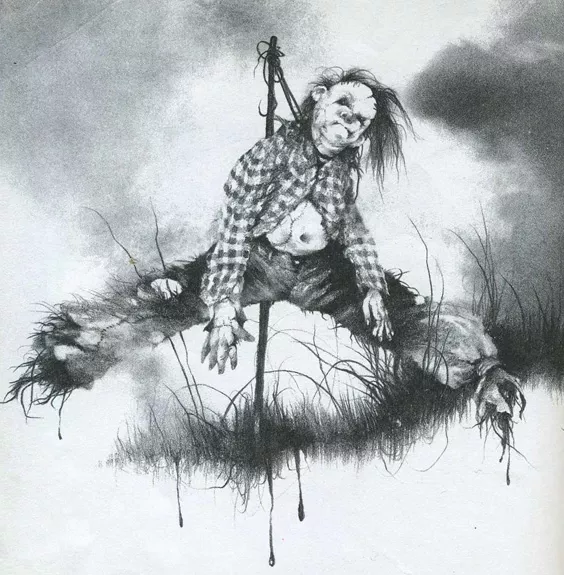Drawn image of Harold from Scary Stories to Tell in the Dark